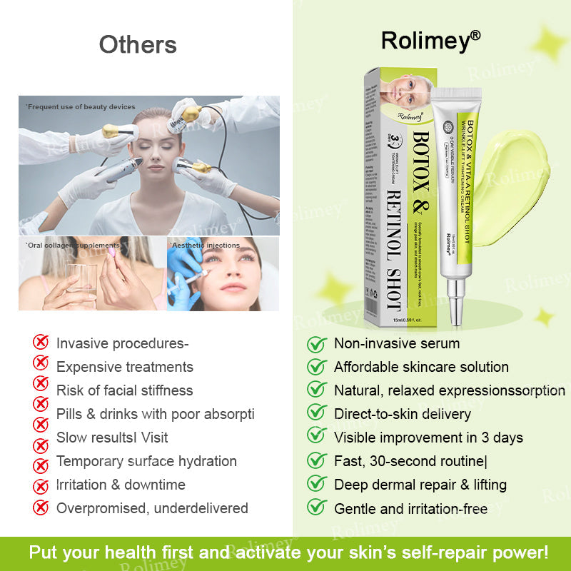 💎Made and shipped from Australia  Rolimey® Botox & Vita-A Retinol Shot Wrinkle-Lift Tightening cream - Last Day Promotion 70% OFF|